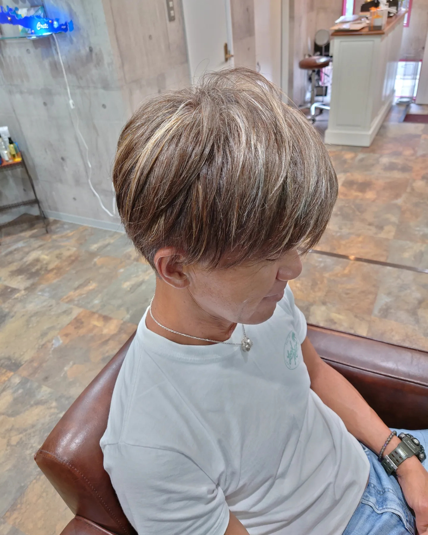メンズにも合うショートヘアの仕上がり